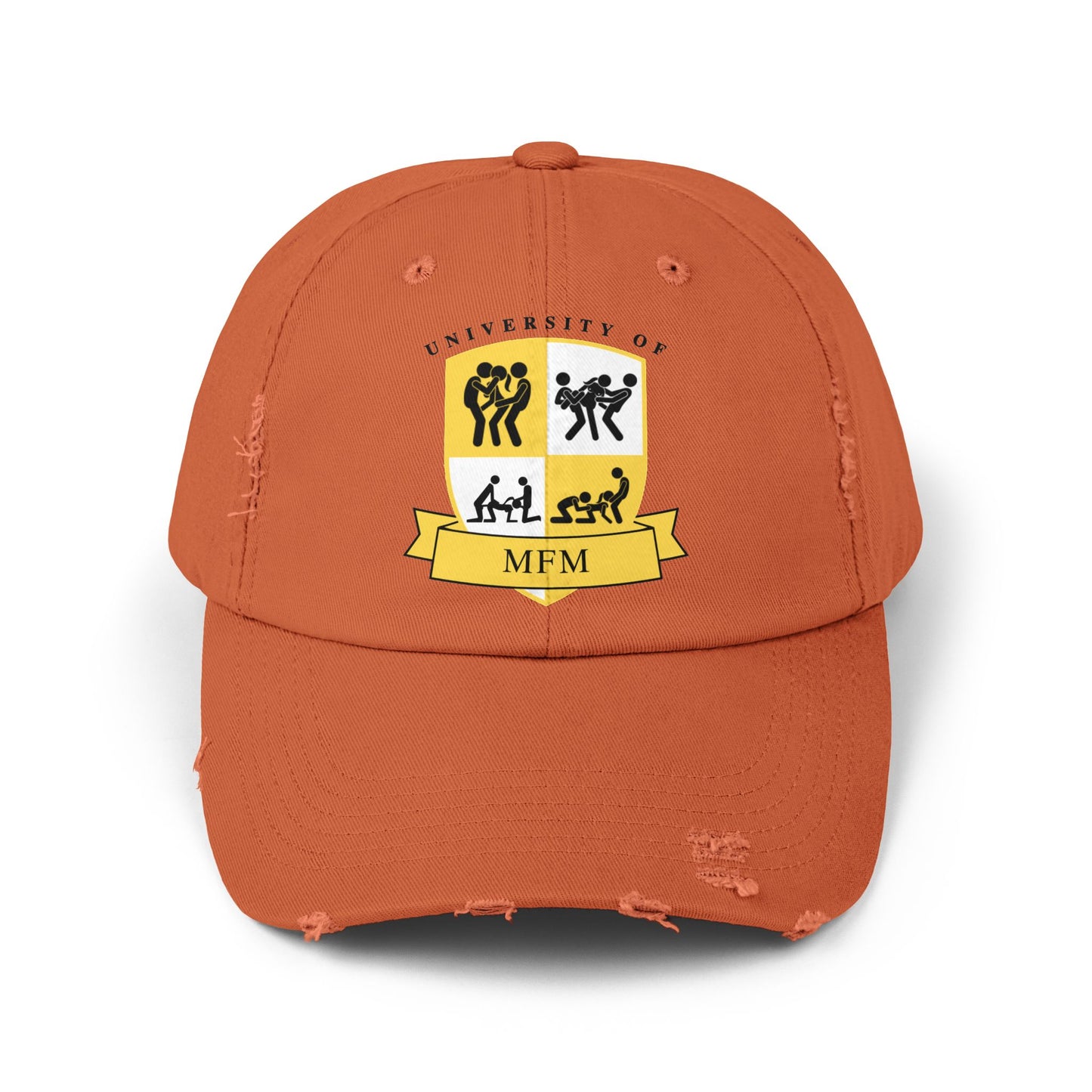 University of MFM Crest Distressed Cap