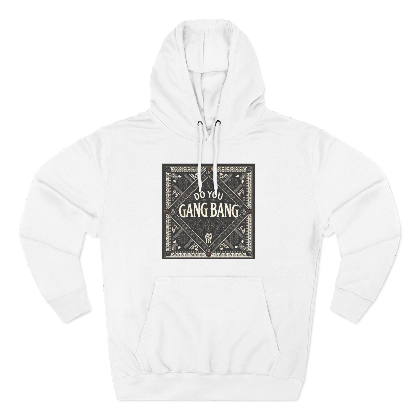 Three-Panel Fleece Hoodie