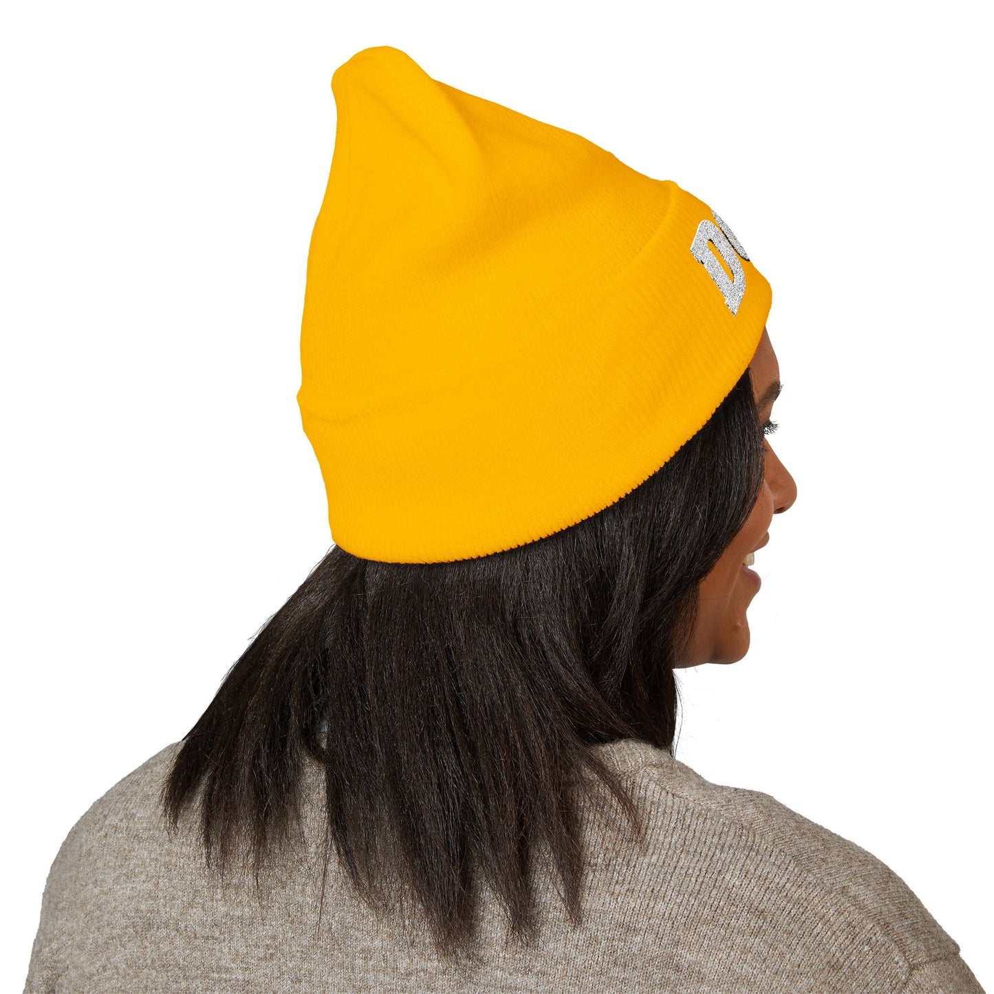 DOM Embroidered Classic Cuffed Beanie