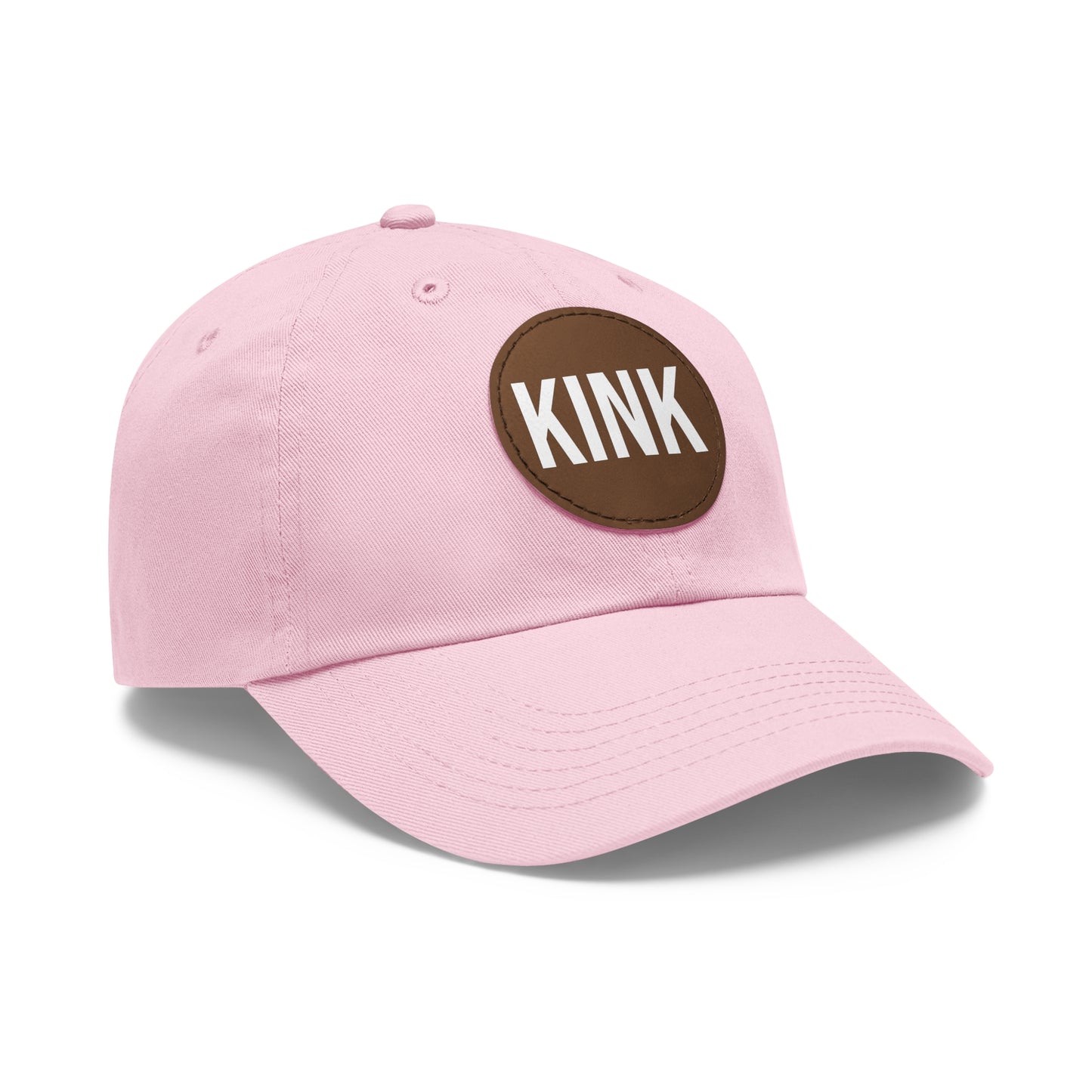 KINK Dad Hat with Leather Patch (Round)