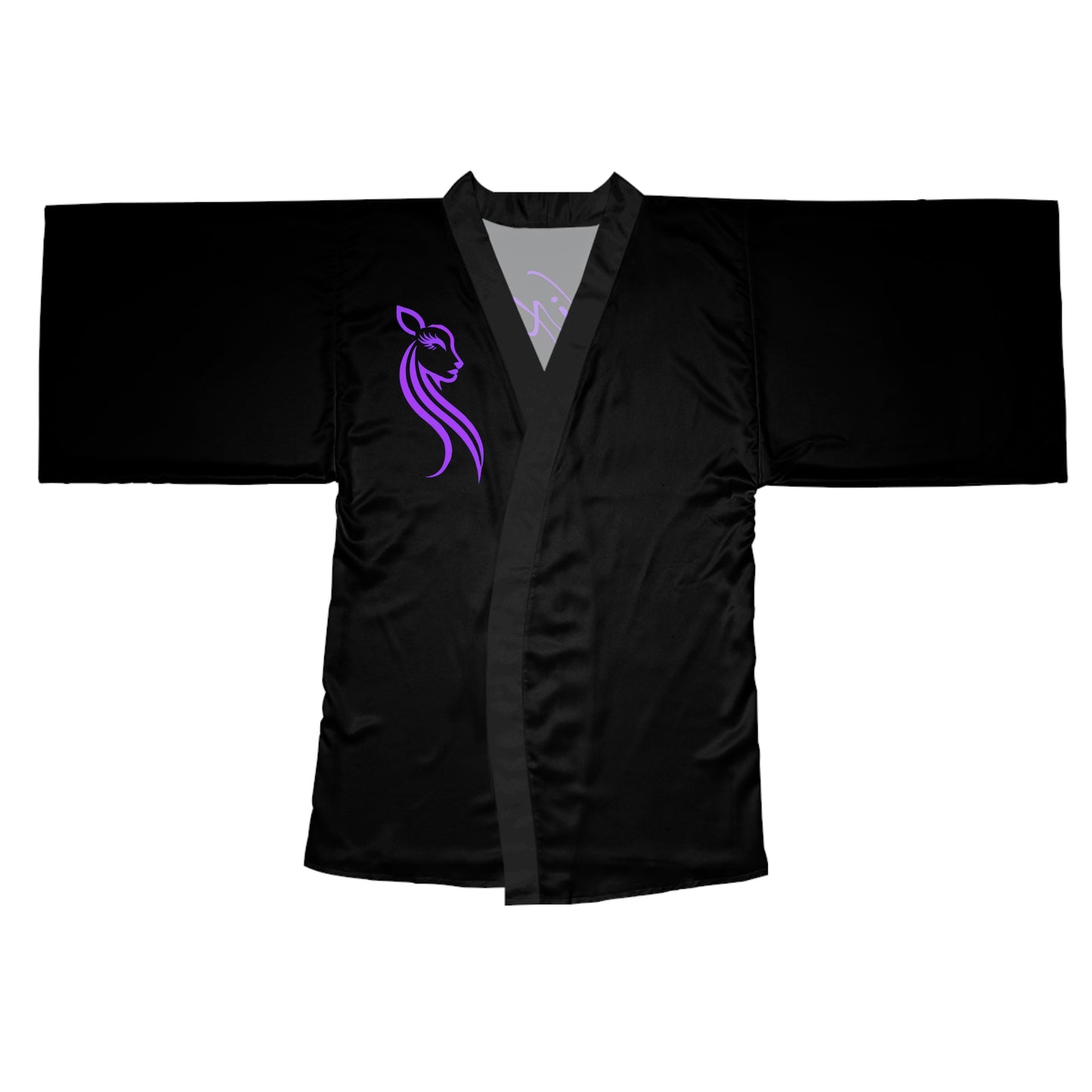 Vixen Long Sleeve Kimono Robe (Purple)