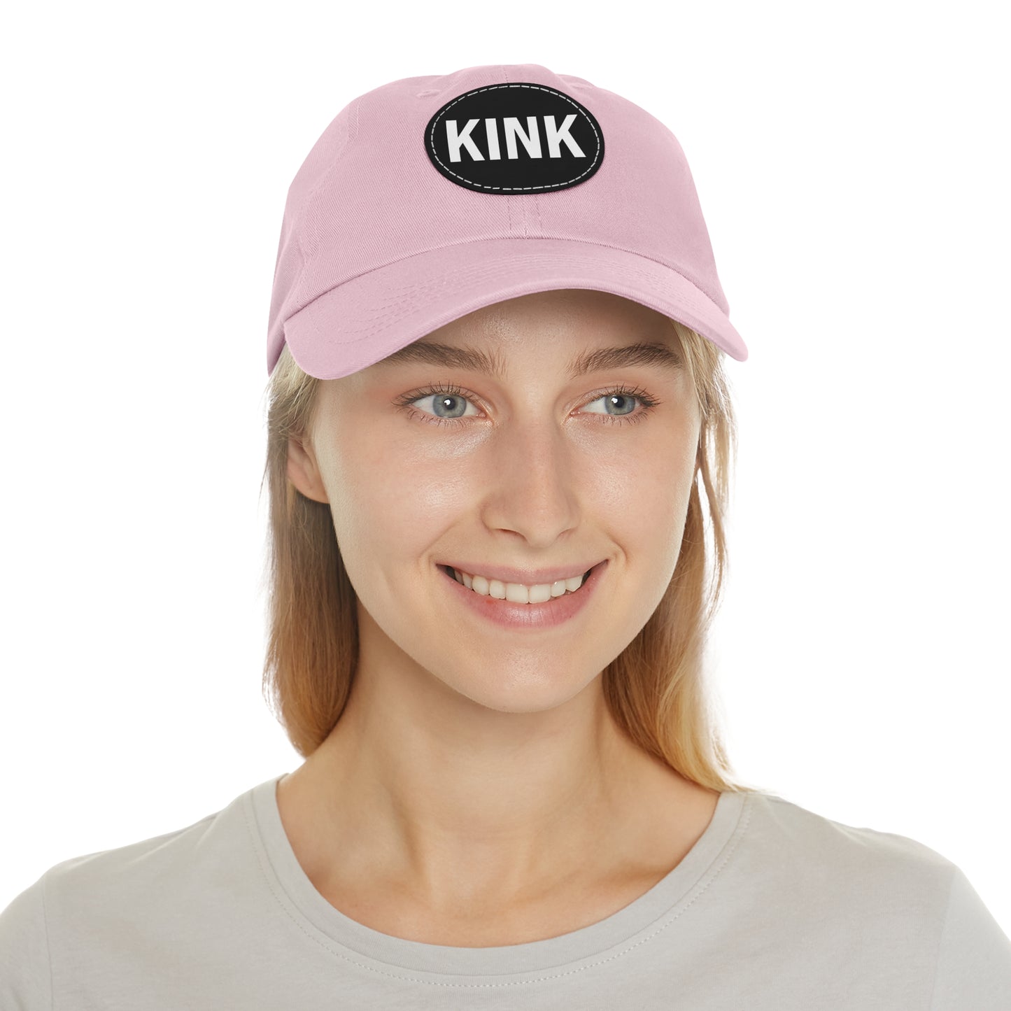 KINK Dad Hat with Leather Patch (Round)