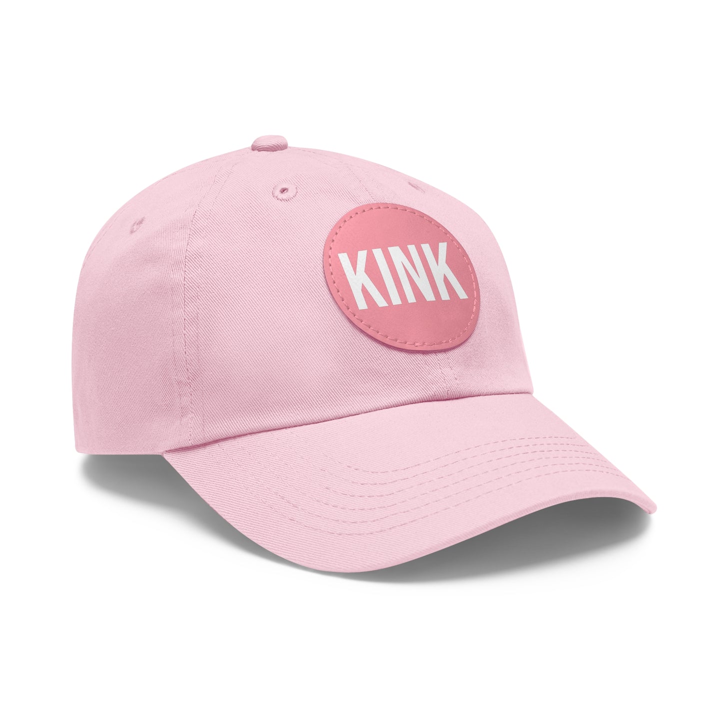 KINK Dad Hat with Leather Patch (Round)