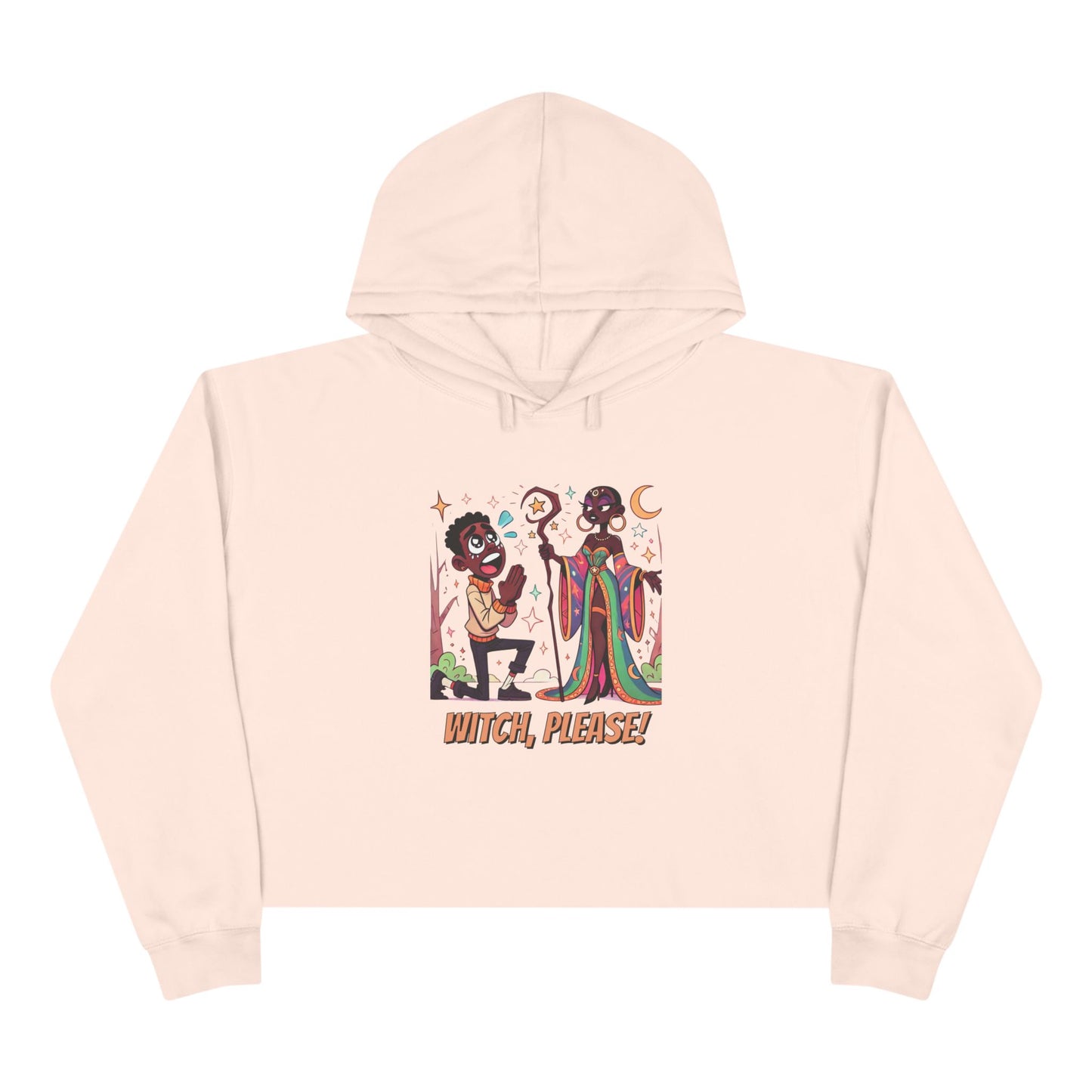 Witch Please Crop Hoodie
