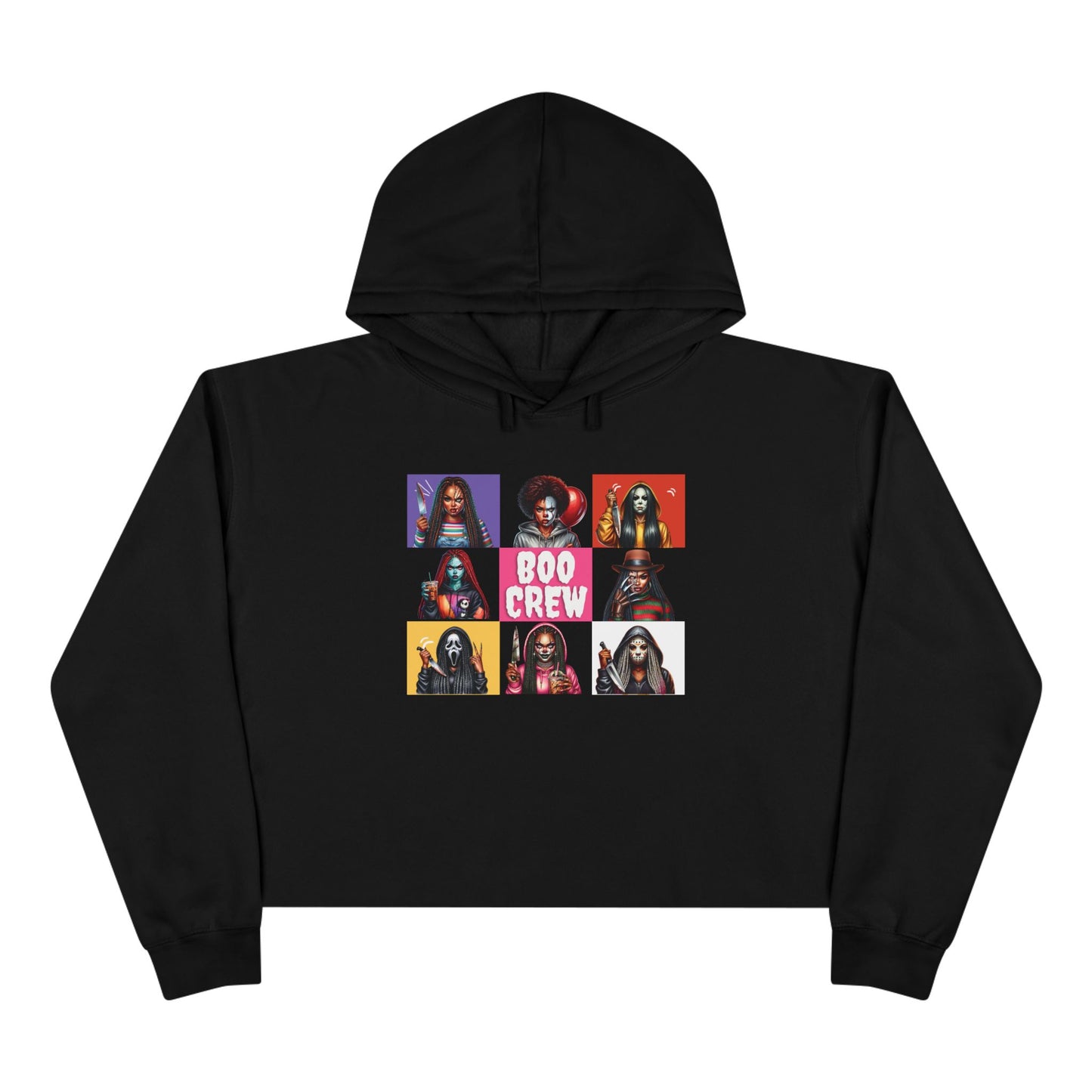 Boo Crew Spooky Hoodie Crop Hoodie