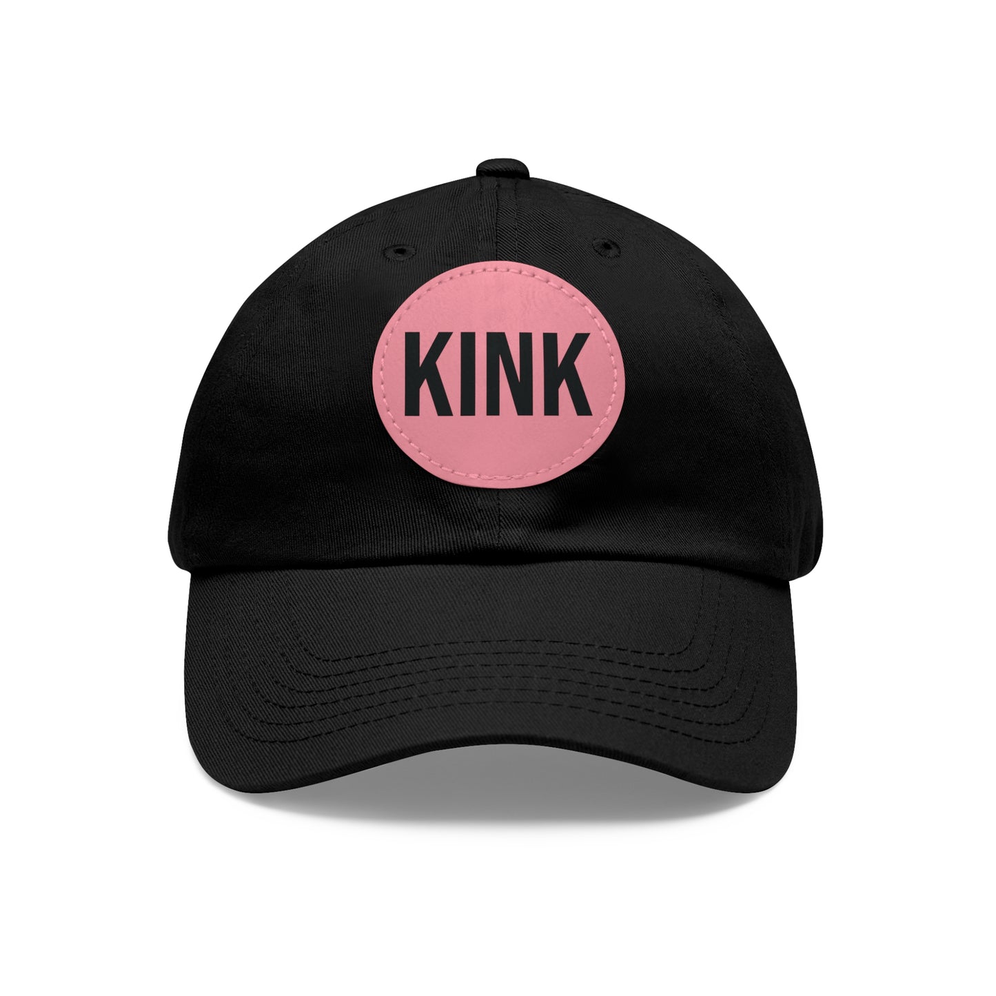 KINK Dad Hat with Leather Patch (Round)