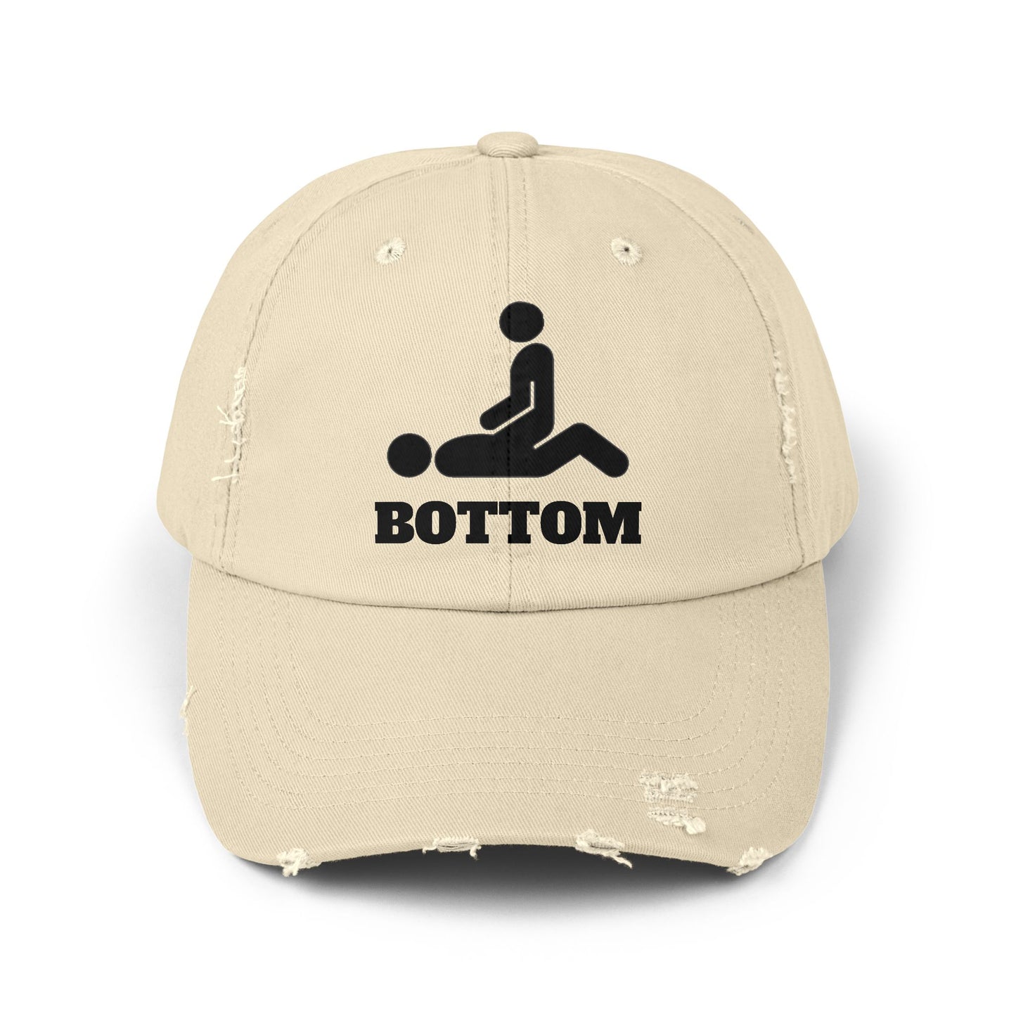 Botom Unisex Distressed Cap with Fun Graphic Design