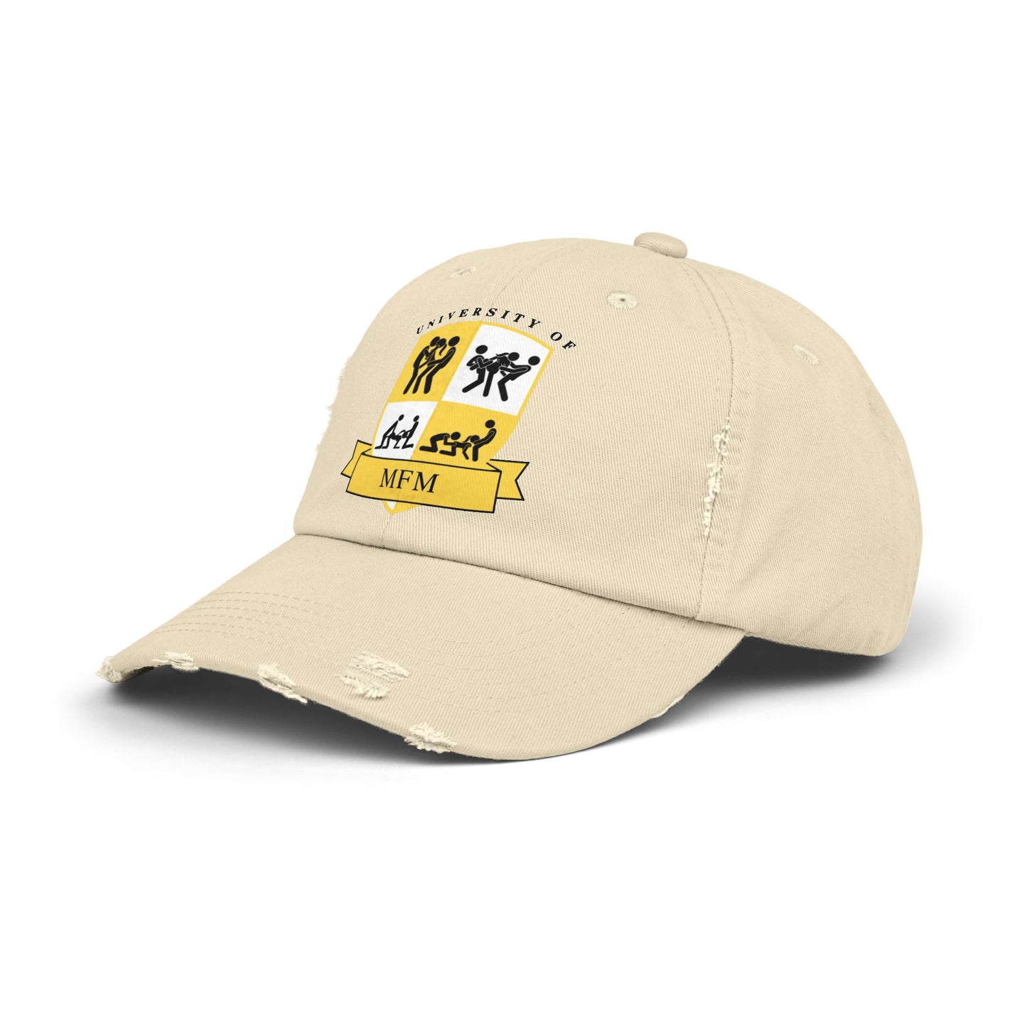 University of MFM Crest Distressed Cap