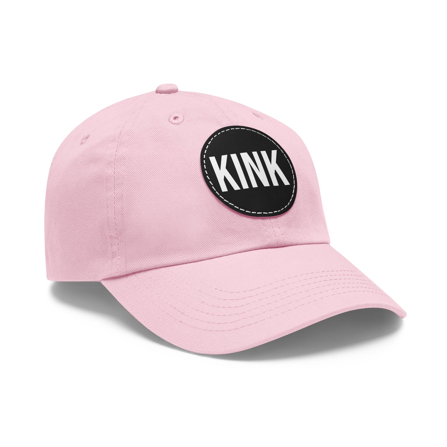 KINK Dad Hat with Leather Patch (Round)
