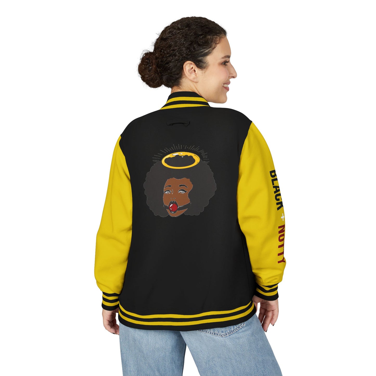 BLACK + NOTTY Unisex Heavyweight Letterman Jacket