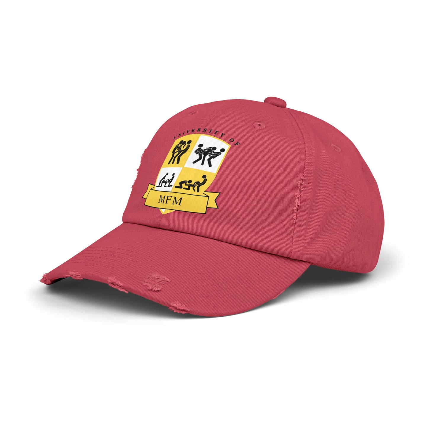 University of MFM Crest Distressed Cap