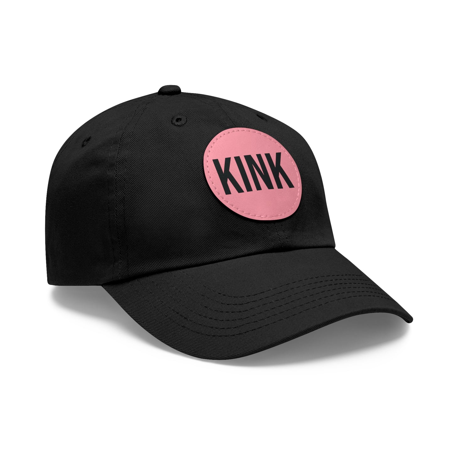 KINK Dad Hat with Leather Patch (Round)