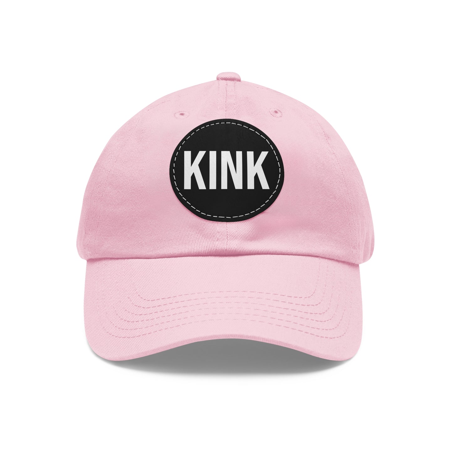 KINK Dad Hat with Leather Patch (Round)