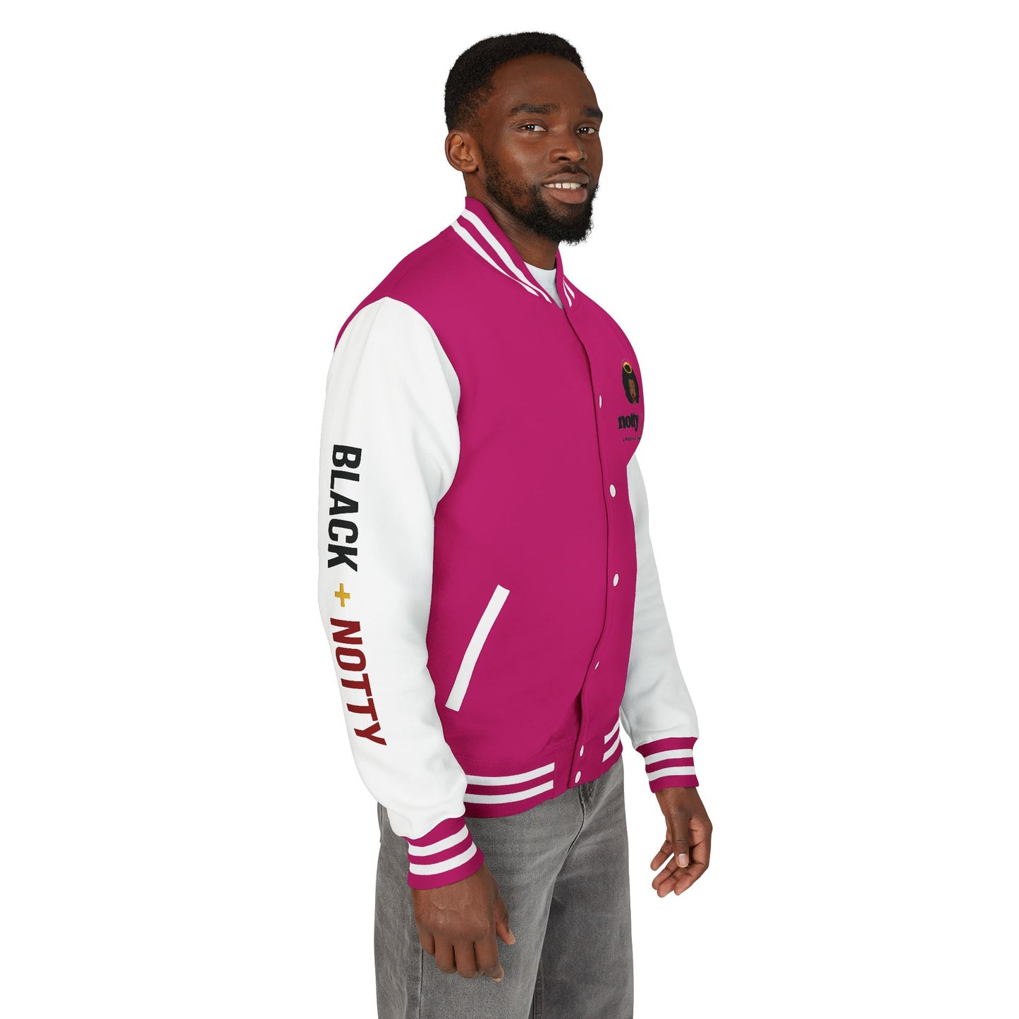 BLACK + NOTTY Unisex Heavyweight Letterman Jacket
