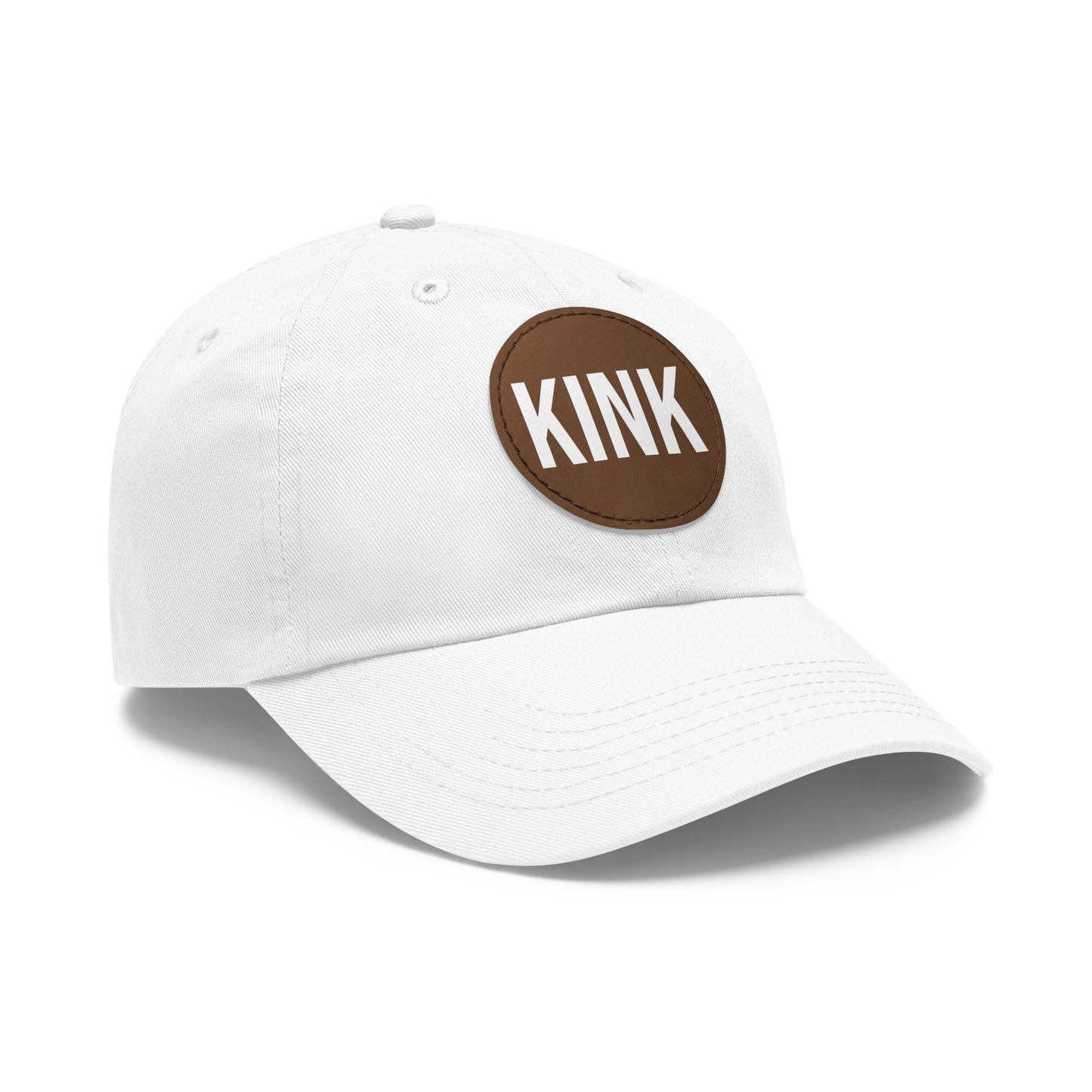 KINK Dad Hat with Leather Patch (Round)