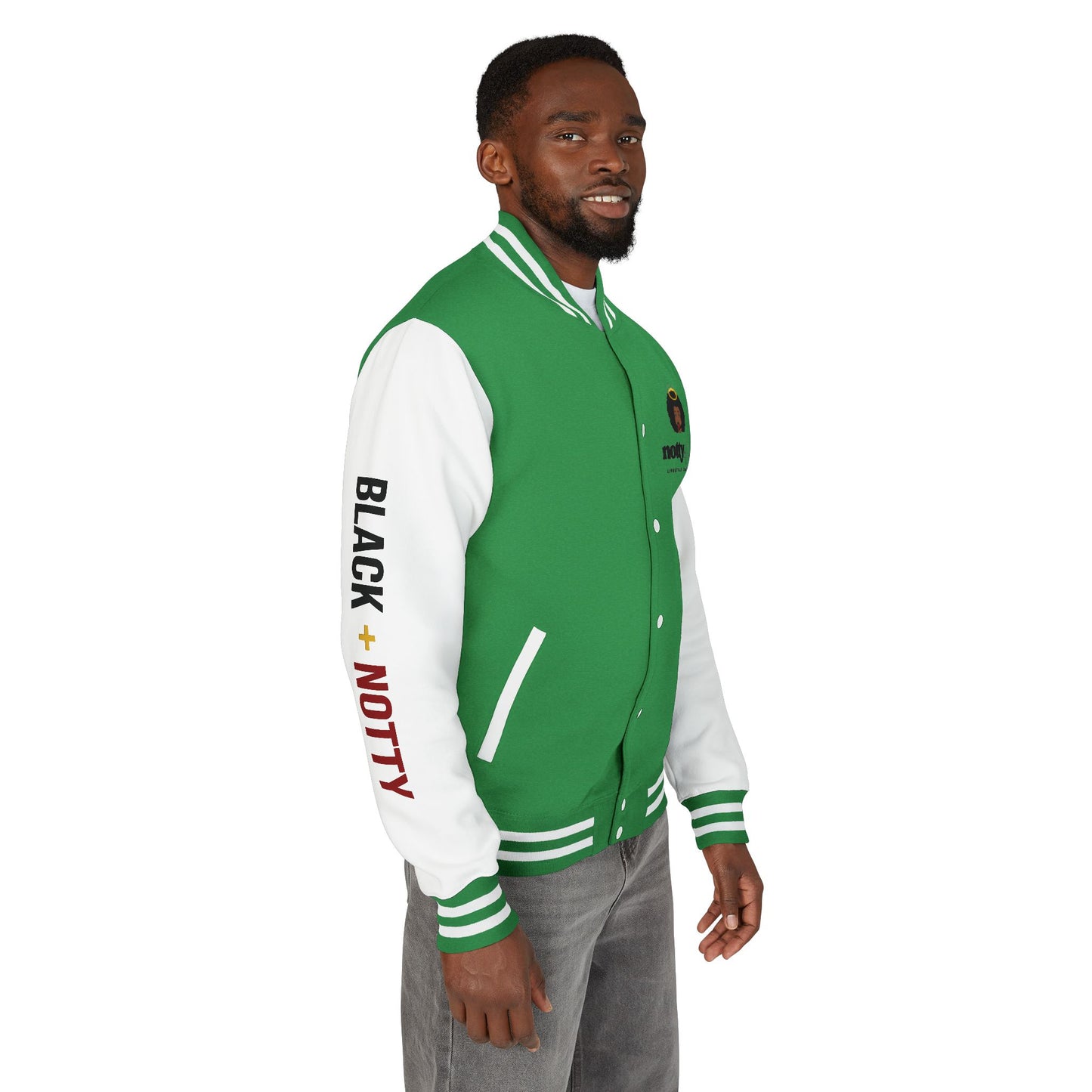 BLACK + NOTTY Unisex Heavyweight Letterman Jacket