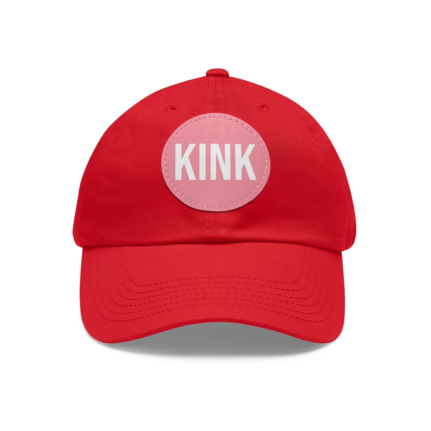 KINK Dad Hat with Leather Patch (Round)