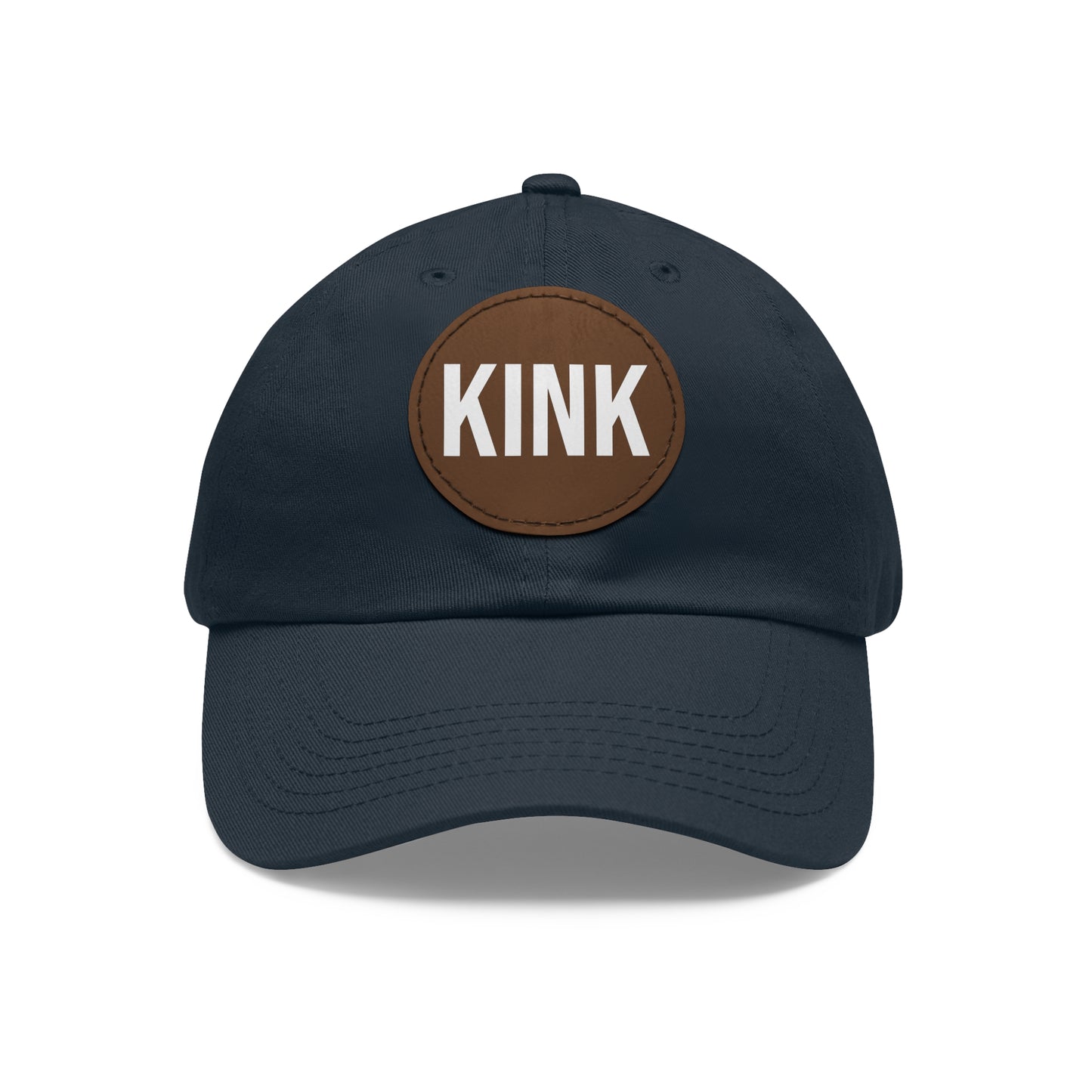 KINK Dad Hat with Leather Patch (Round)