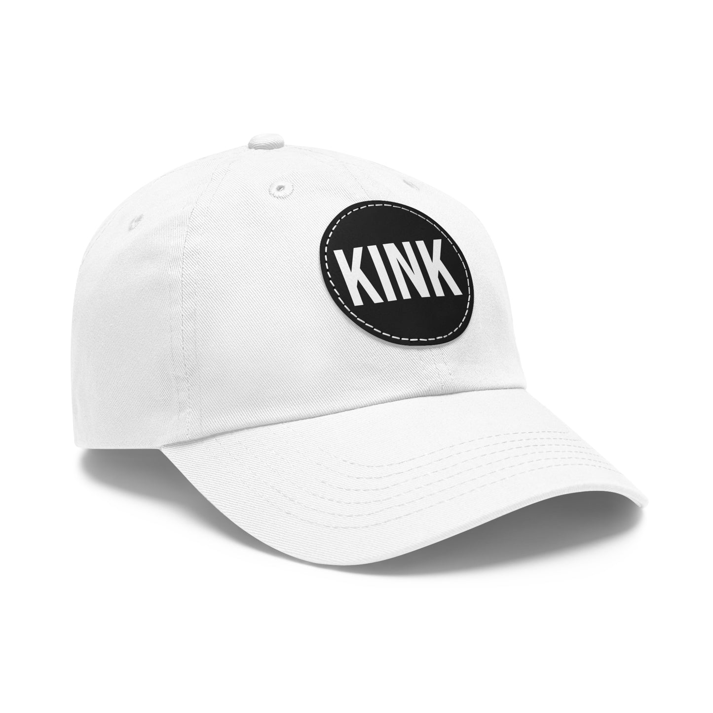 KINK Dad Hat with Leather Patch (Round)