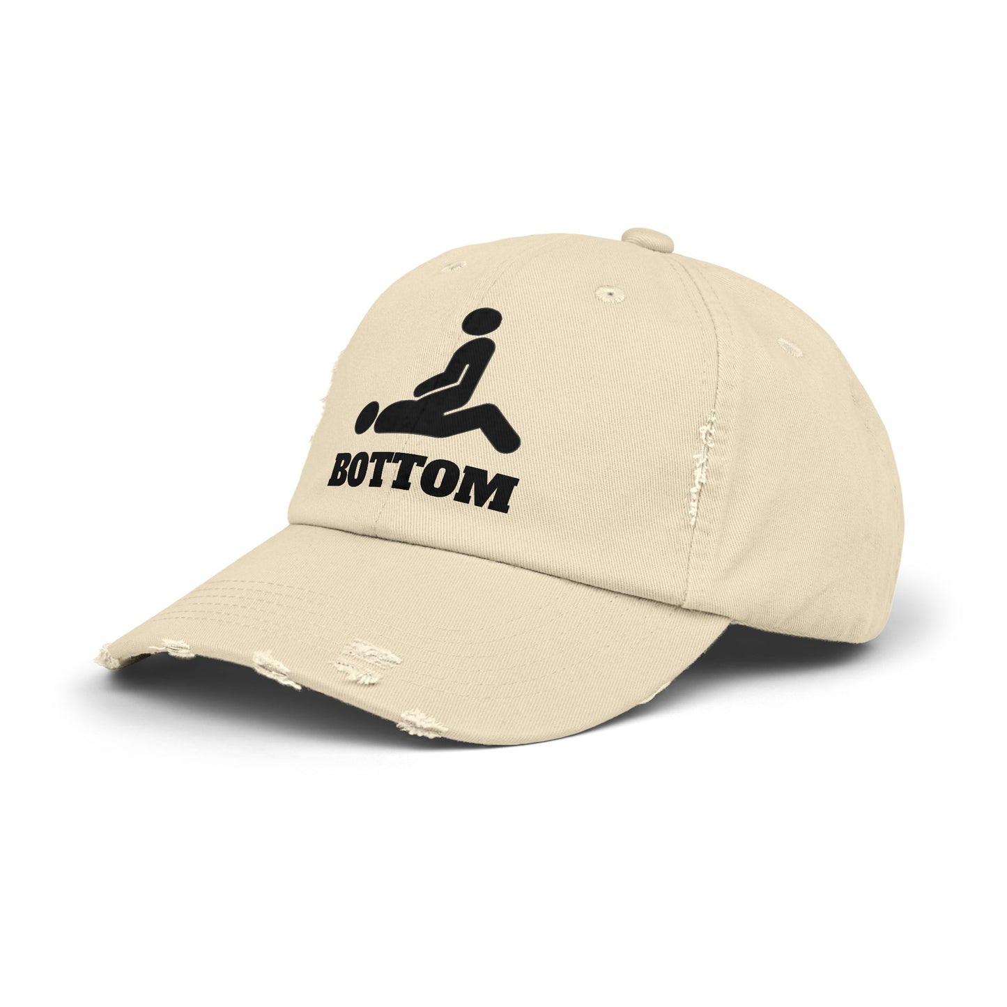 Botom Unisex Distressed Cap with Fun Graphic Design