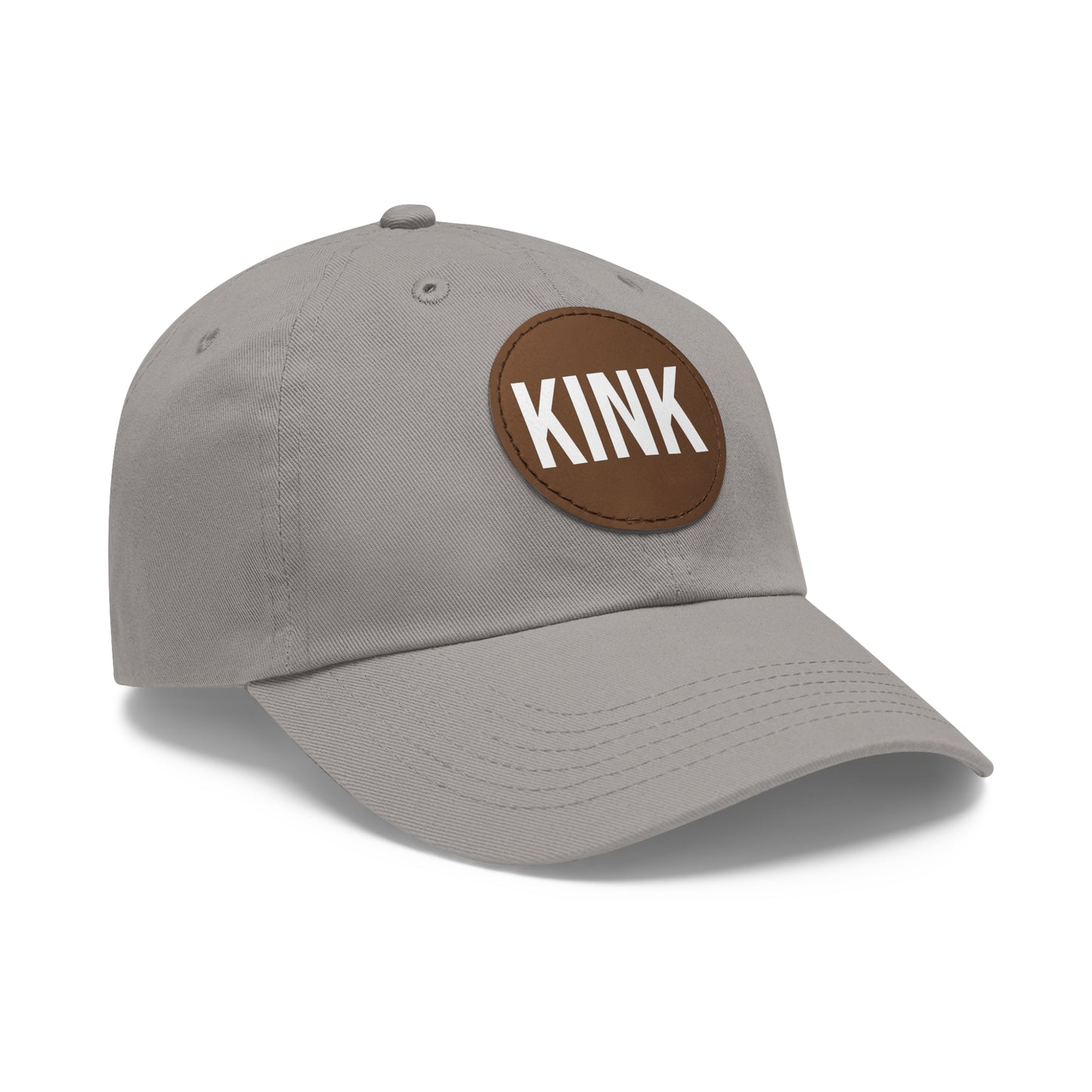 KINK Dad Hat with Leather Patch (Round)