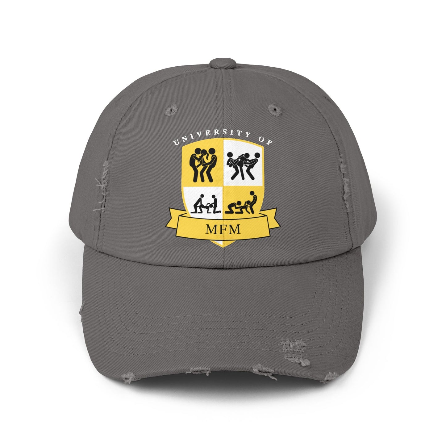 University of MFM Crest Distressed Cap