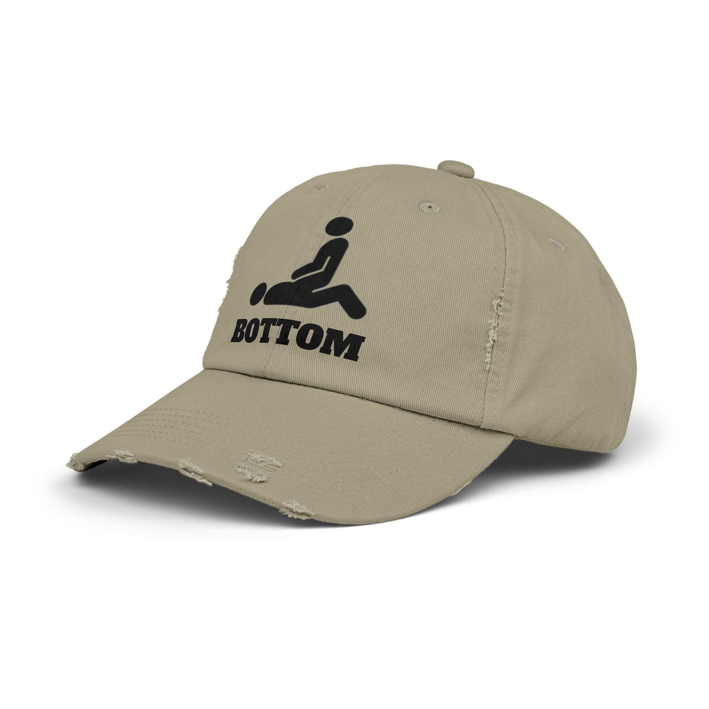 Botom Unisex Distressed Cap with Fun Graphic Design
