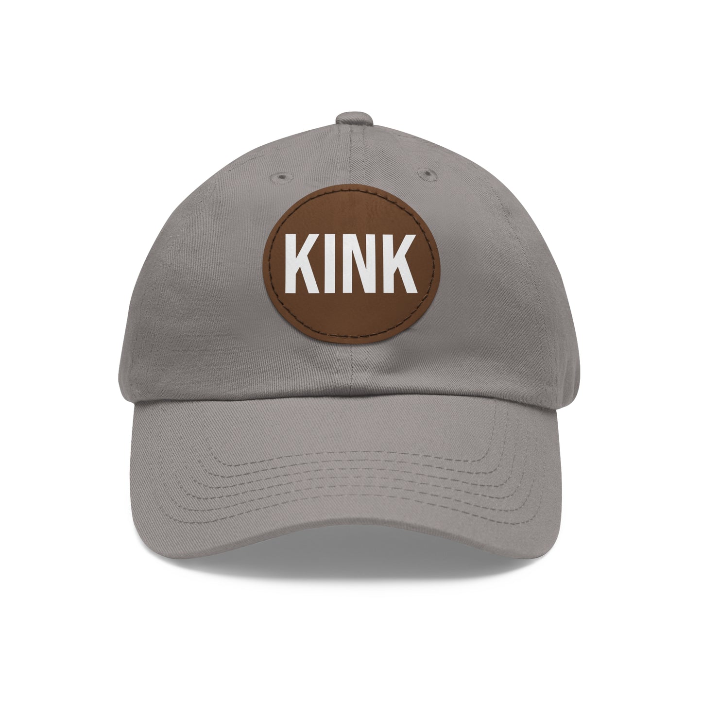KINK Dad Hat with Leather Patch (Round)