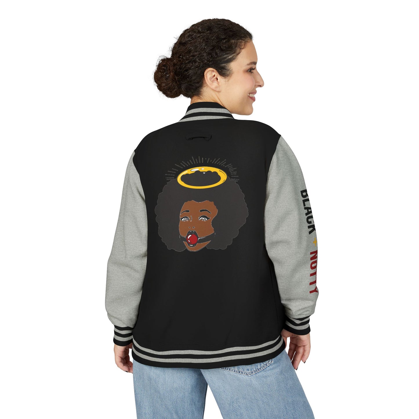BLACK + NOTTY Unisex Heavyweight Letterman Jacket