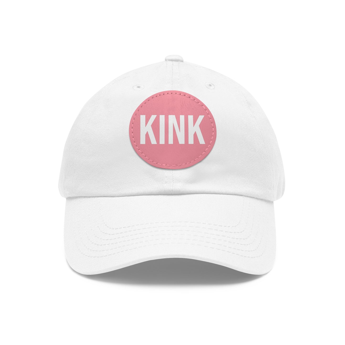 KINK Dad Hat with Leather Patch (Round)