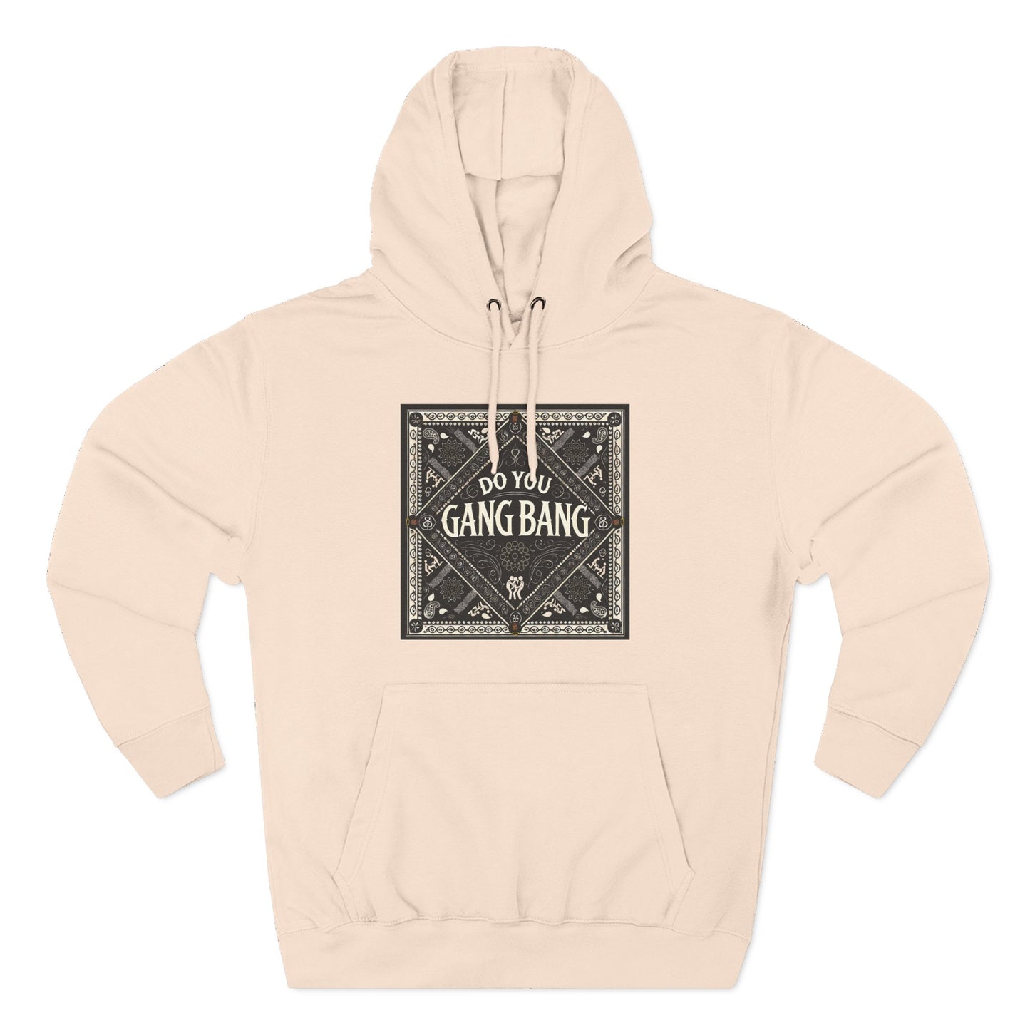 Three-Panel Fleece Hoodie