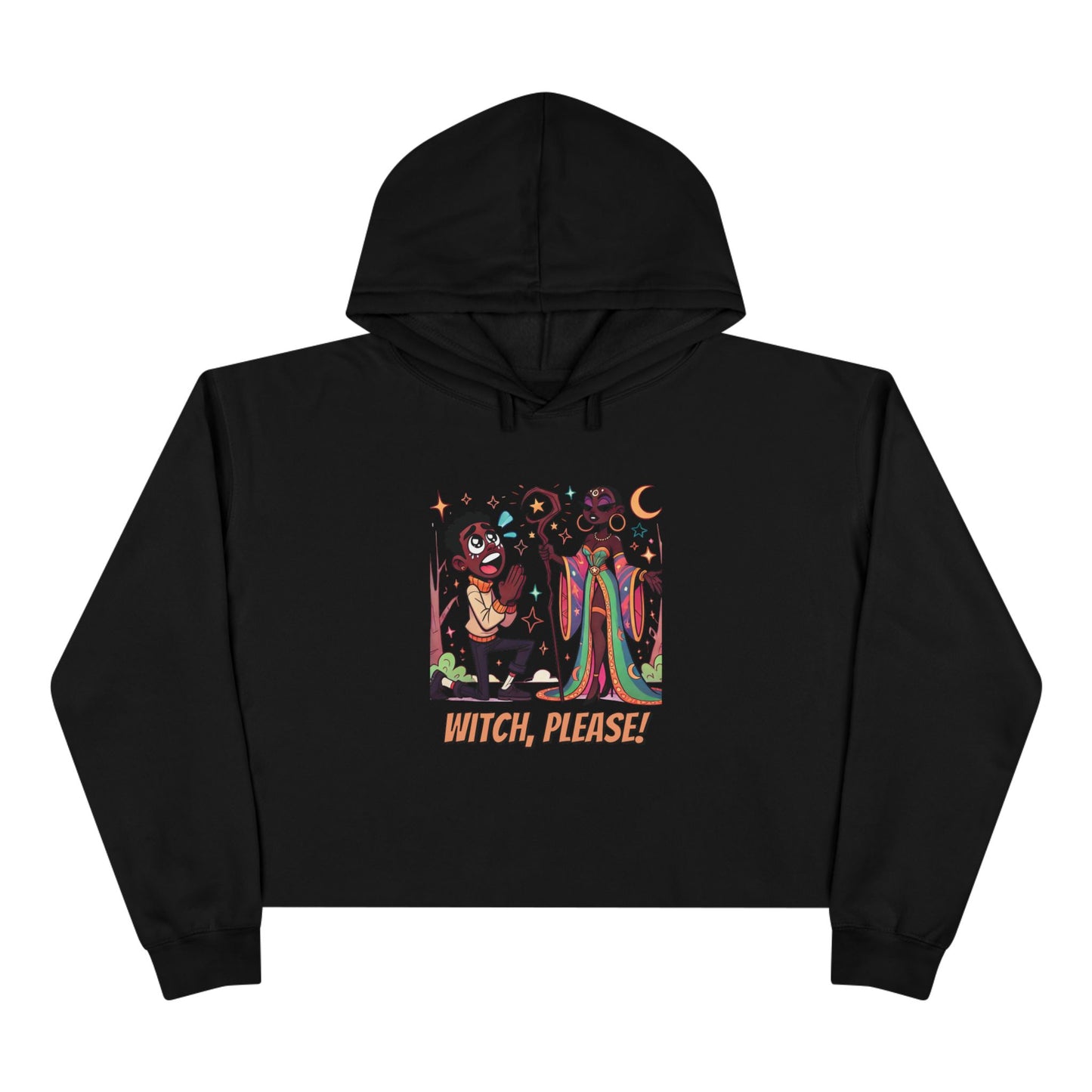 Witch Please Crop Hoodie