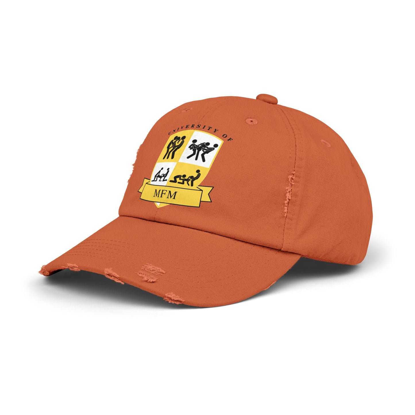 University of MFM Crest Distressed Cap