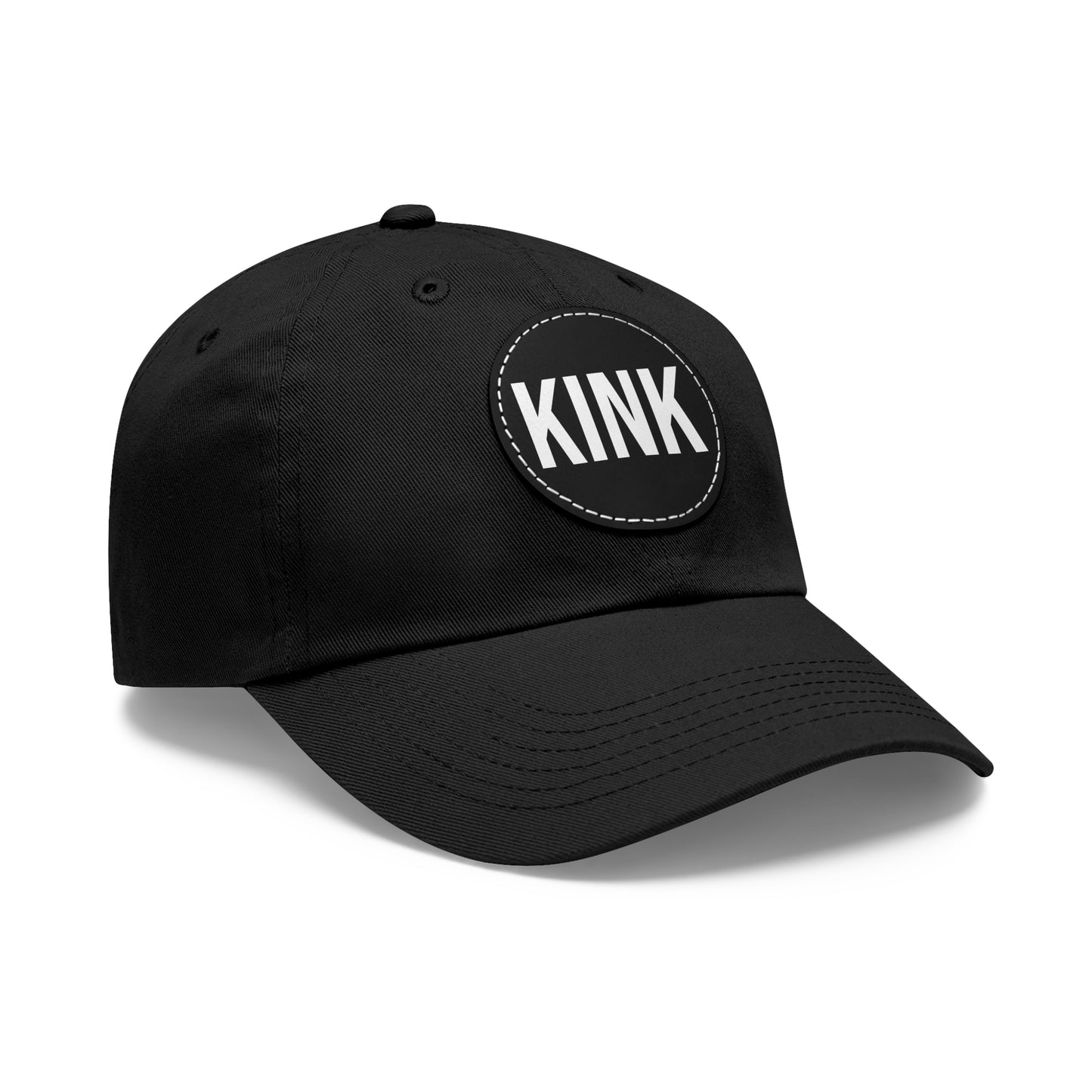 KINK Dad Hat with Leather Patch (Round)