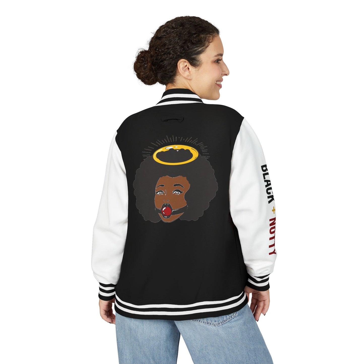 BLACK + NOTTY Unisex Heavyweight Letterman Jacket