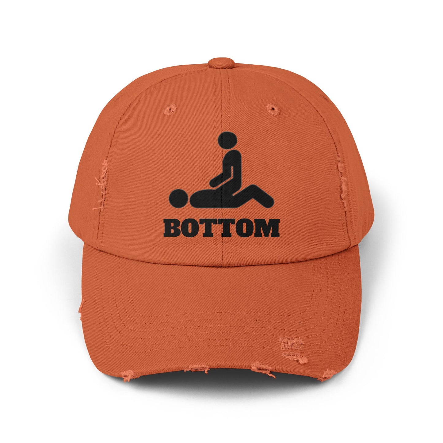 Botom Unisex Distressed Cap with Fun Graphic Design