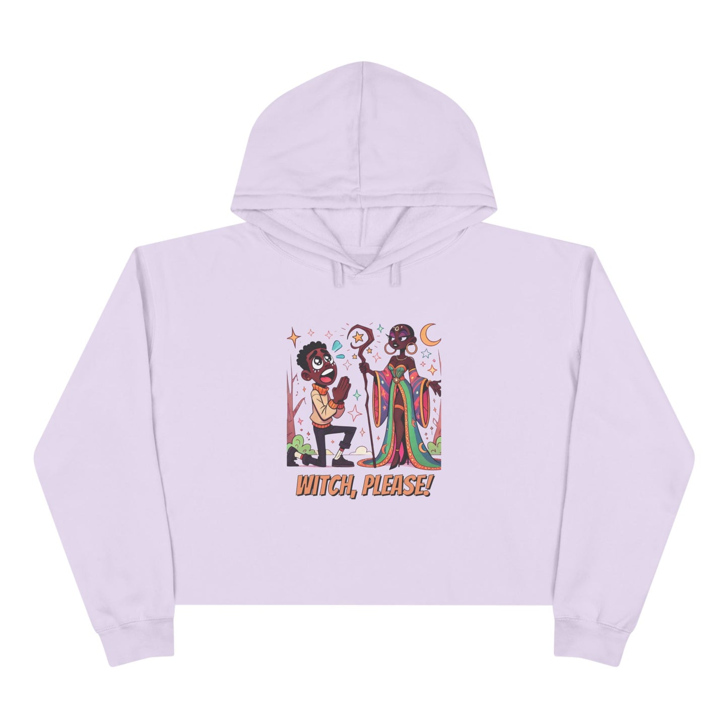 Witch Please Crop Hoodie