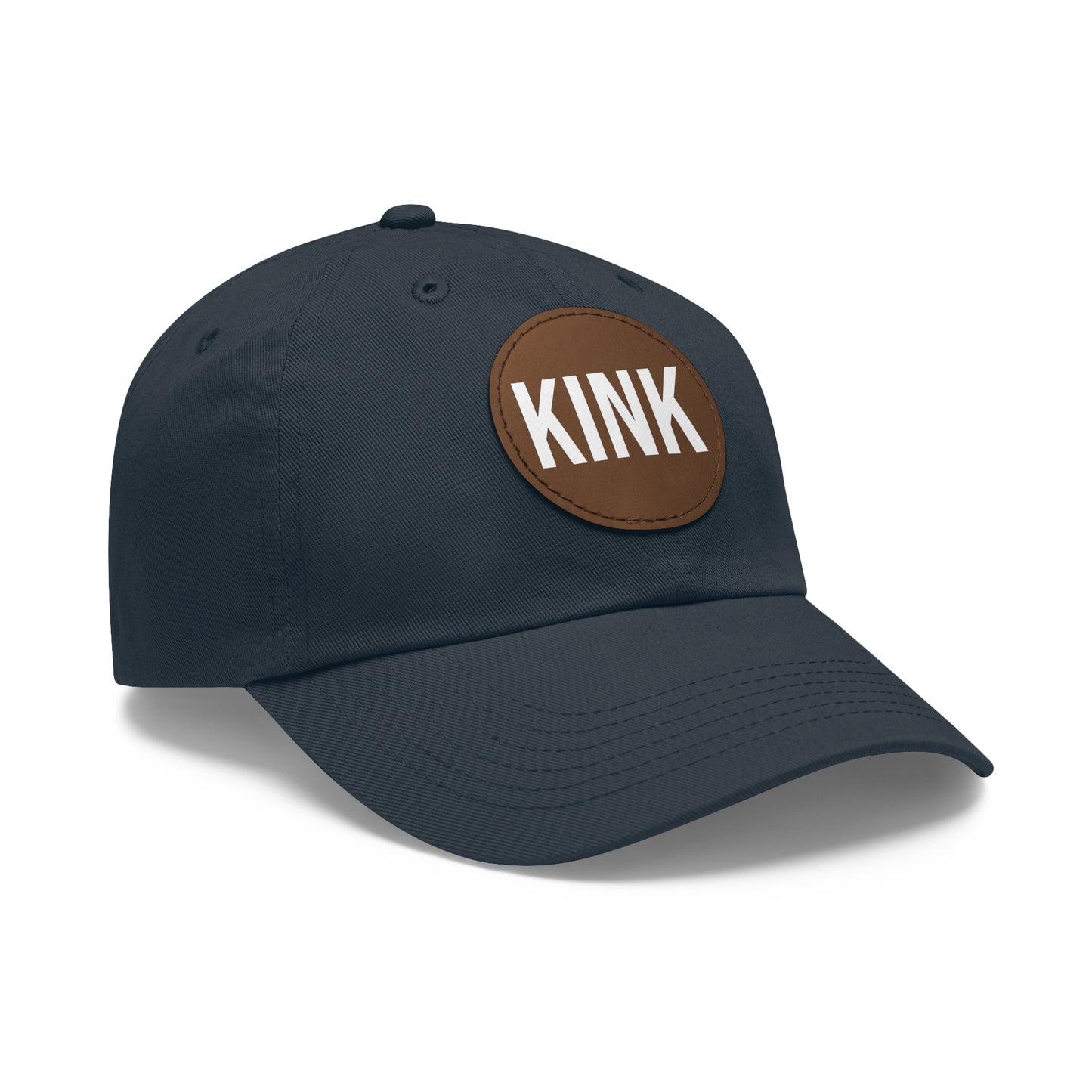 KINK Dad Hat with Leather Patch (Round)