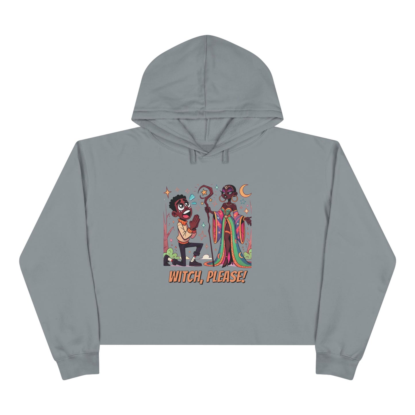 Witch Please Crop Hoodie