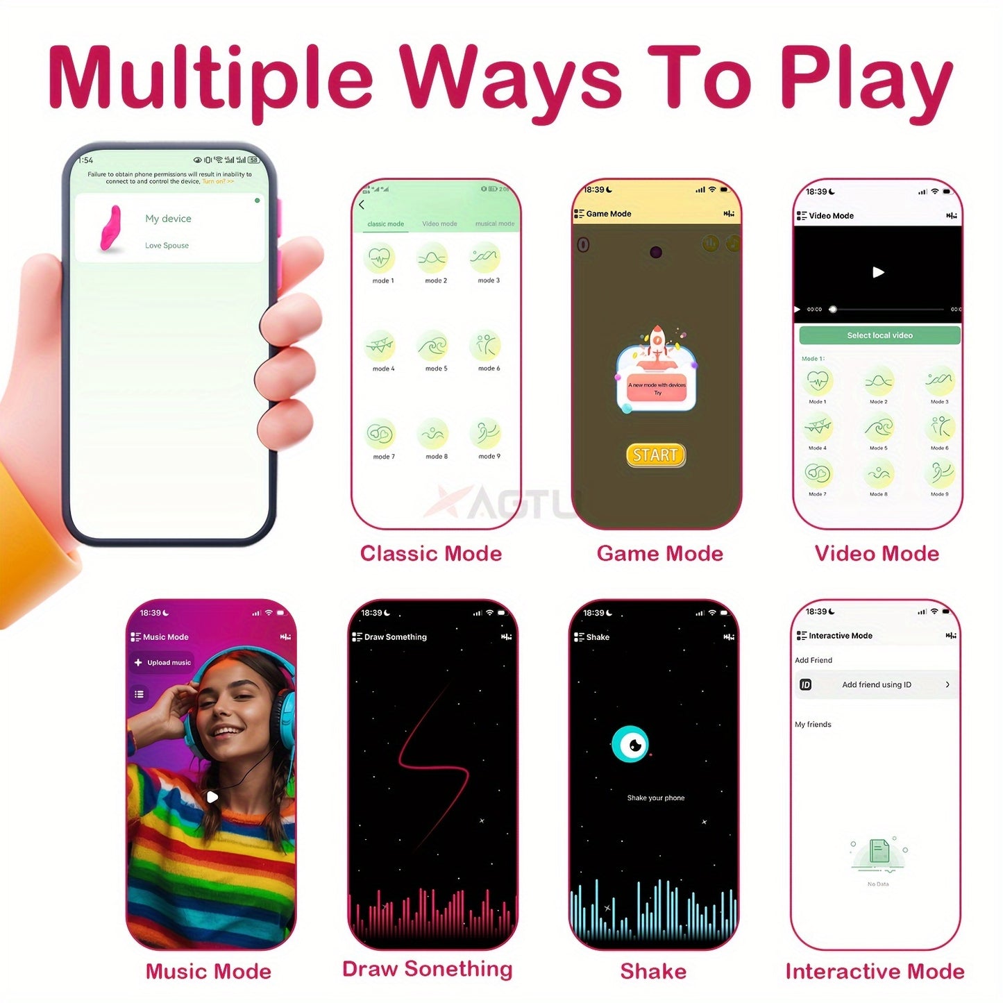 Wireless Wearable Vibrator for Women
