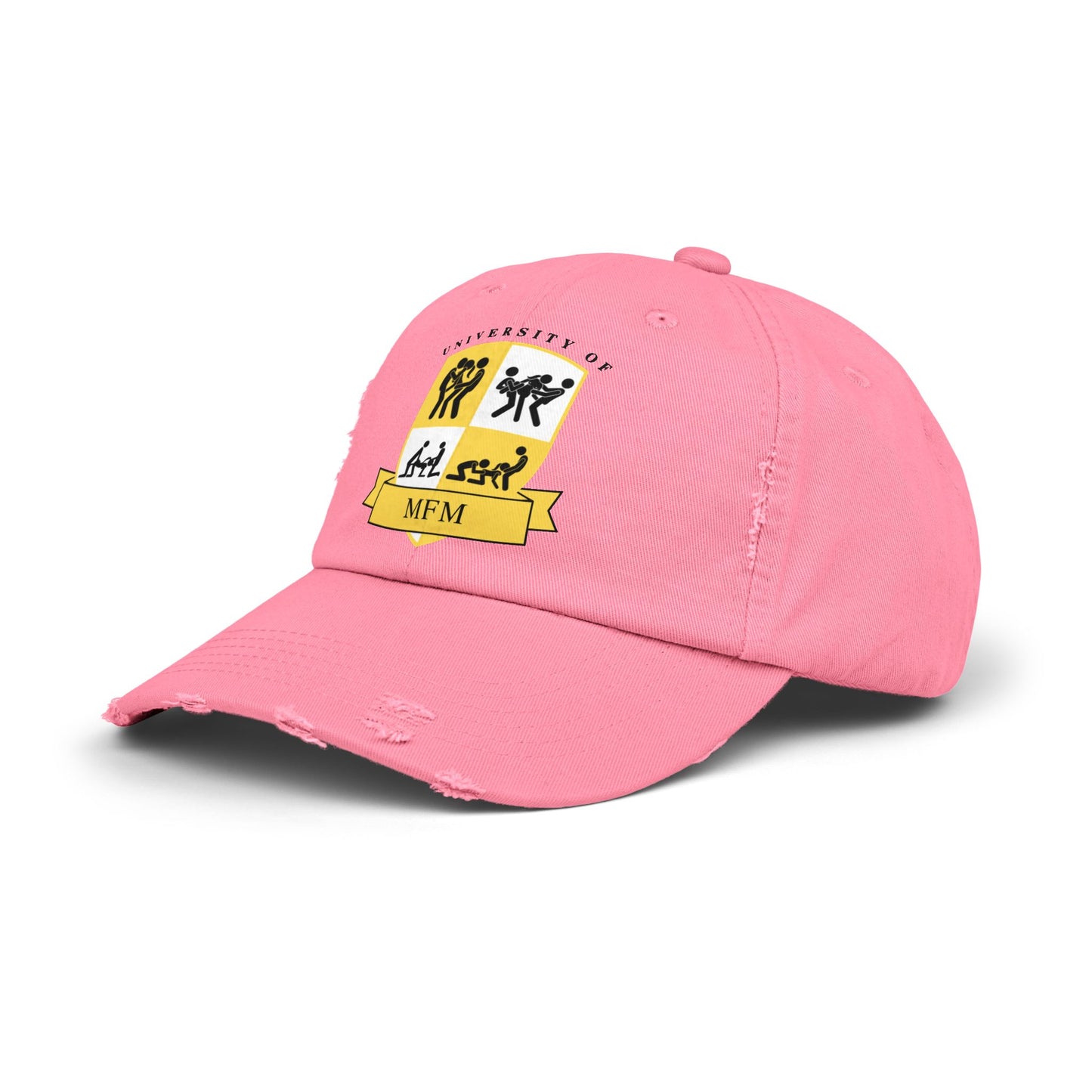 University of MFM Crest Distressed Cap