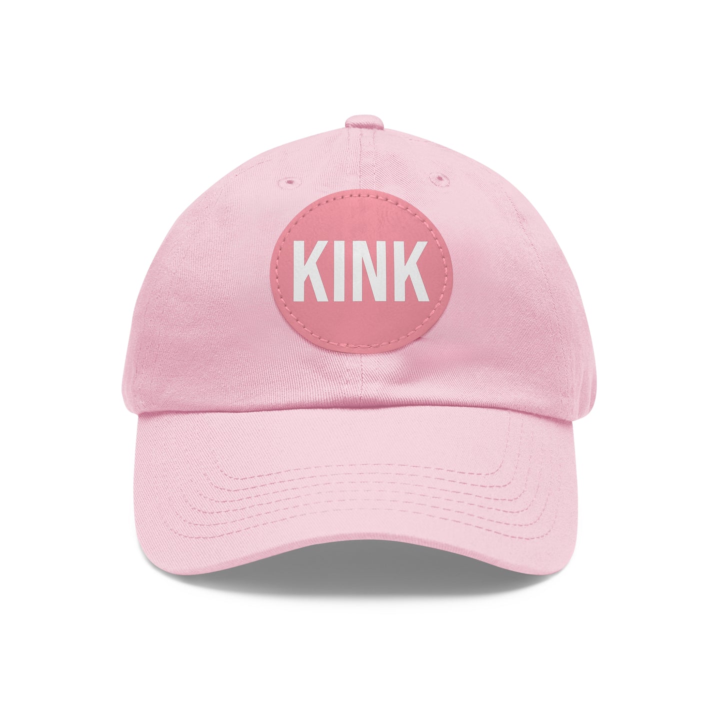 KINK Dad Hat with Leather Patch (Round)