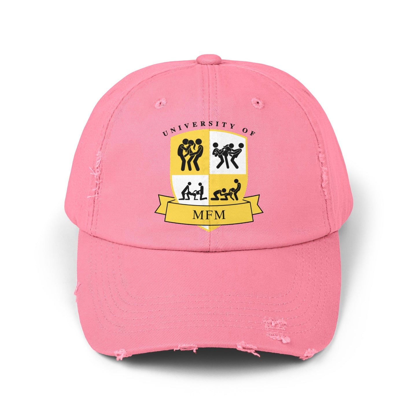 University of MFM Crest Distressed Cap