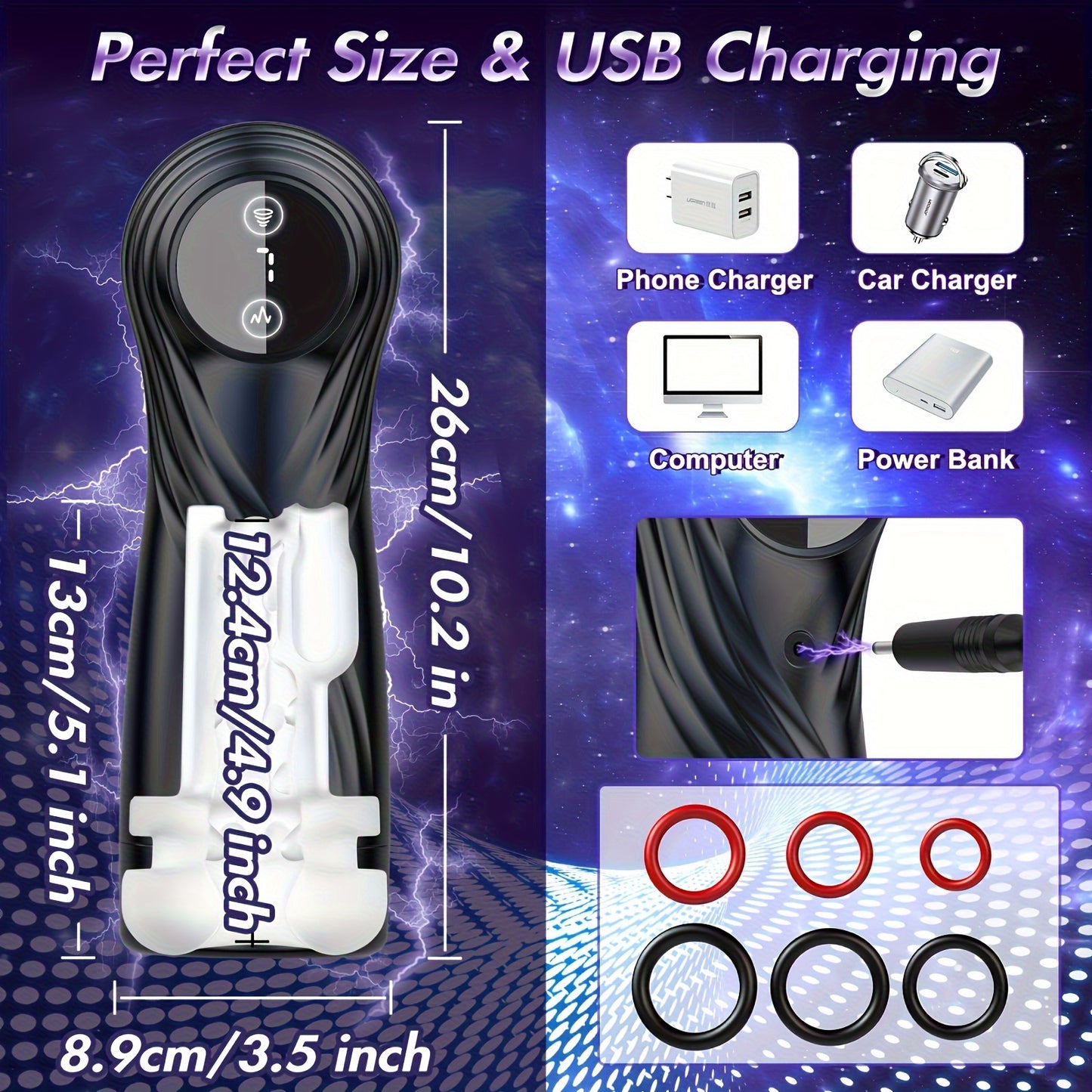 Realistic Male Masturbator - 10 Vibration & Suction Modes