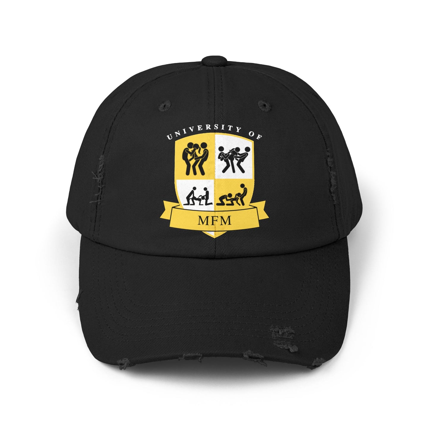 University of MFM Crest Distressed Cap