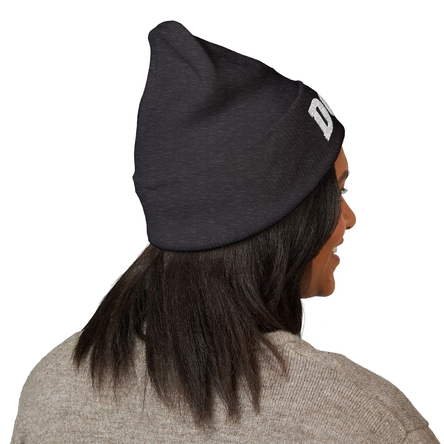 DOM Embroidered Classic Cuffed Beanie