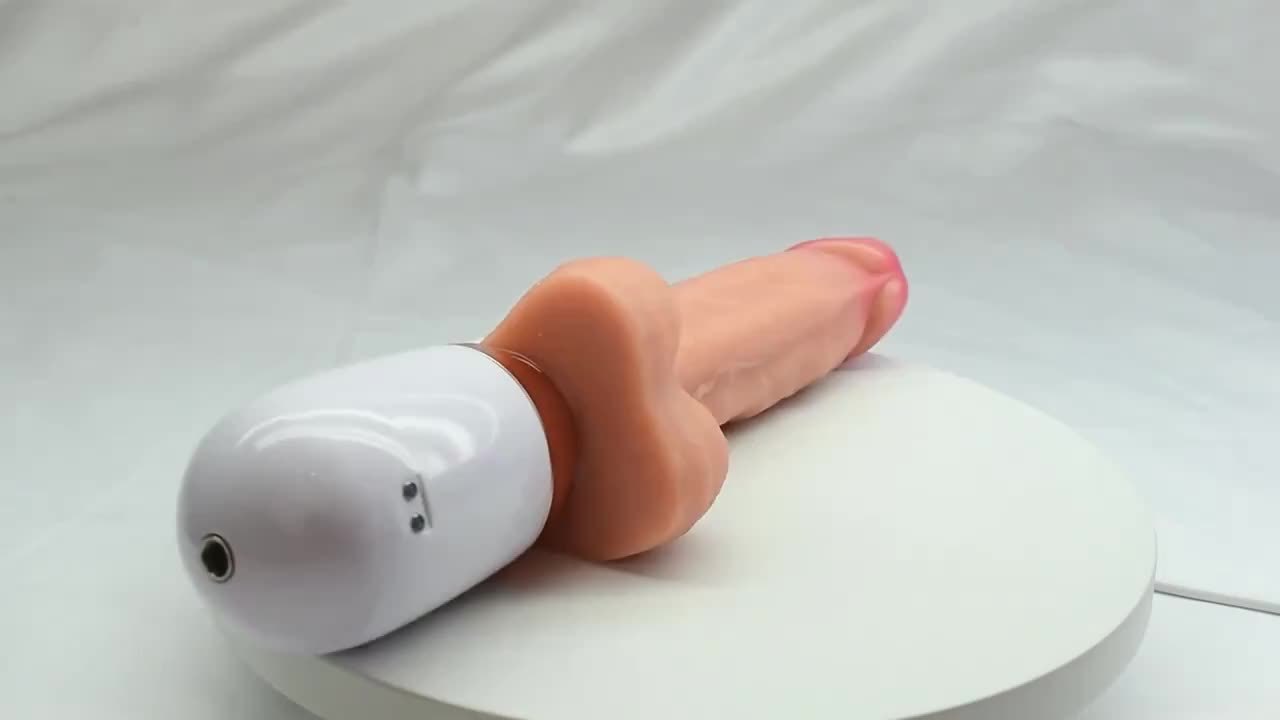 Dildo w/ Hands-Free Detachable Sucker & 10 Vibration Modes