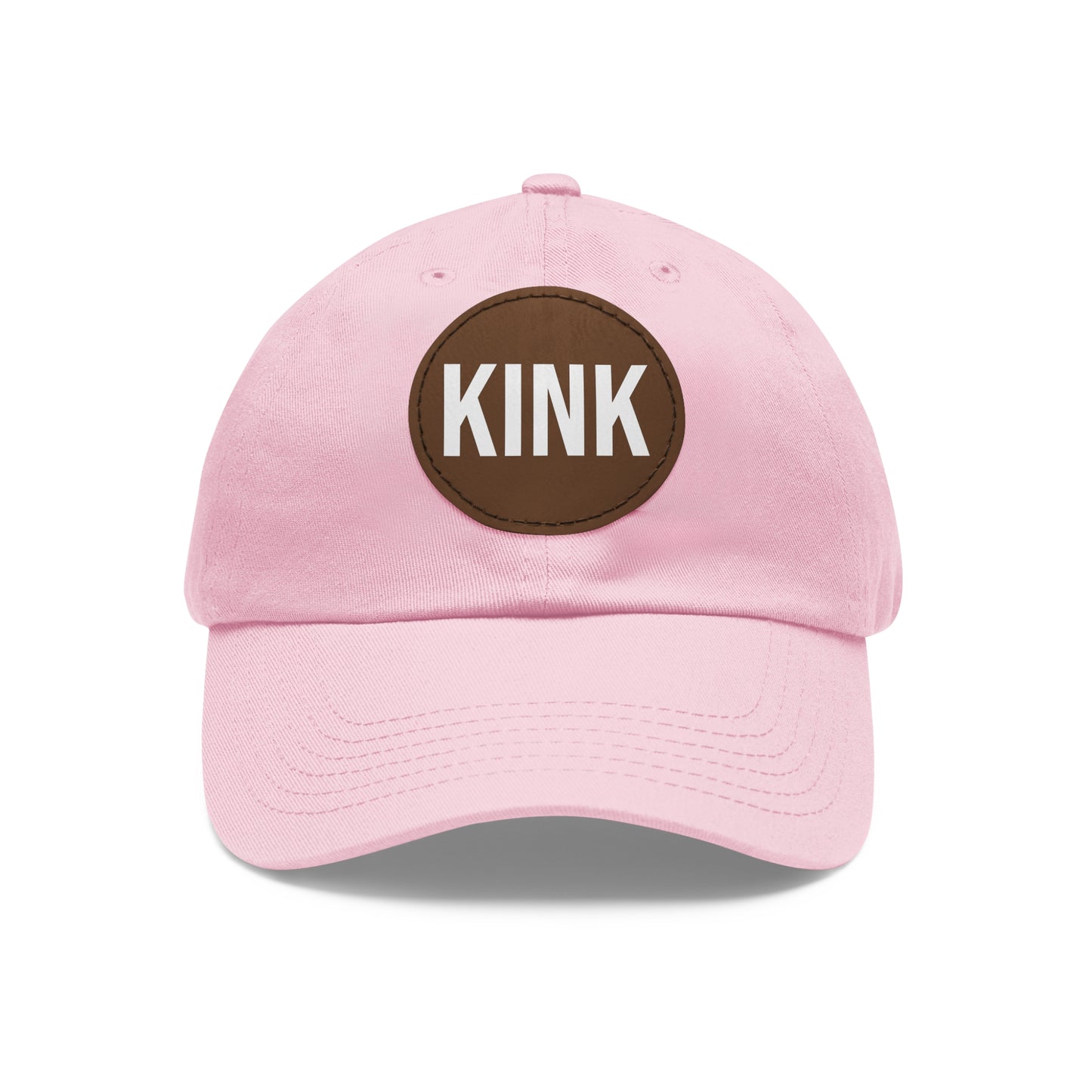 KINK Dad Hat with Leather Patch (Round)