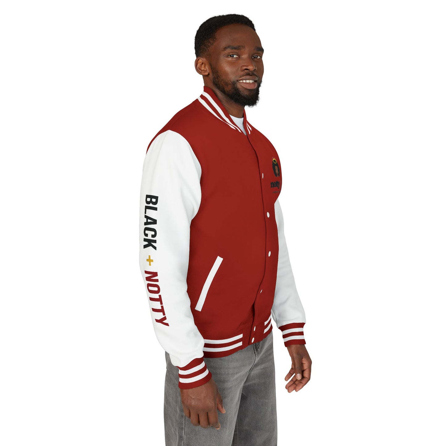BLACK + NOTTY Unisex Heavyweight Letterman Jacket