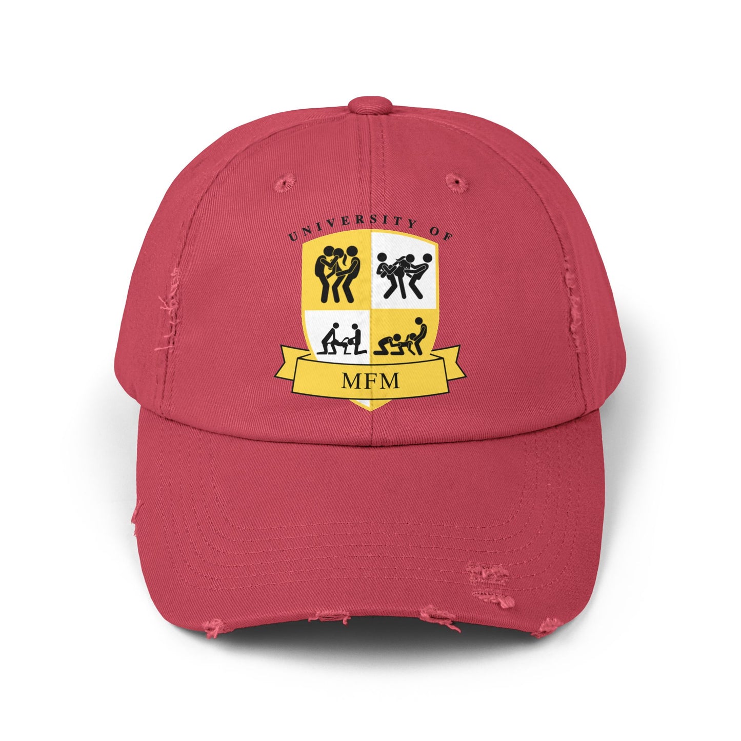 University of MFM Crest Distressed Cap